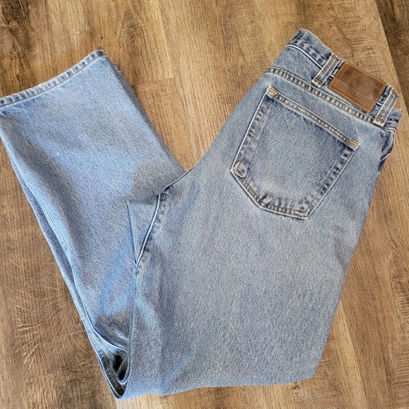 Diamond Gusset Classic Blue Denim Jeans - Picture 1 of 8